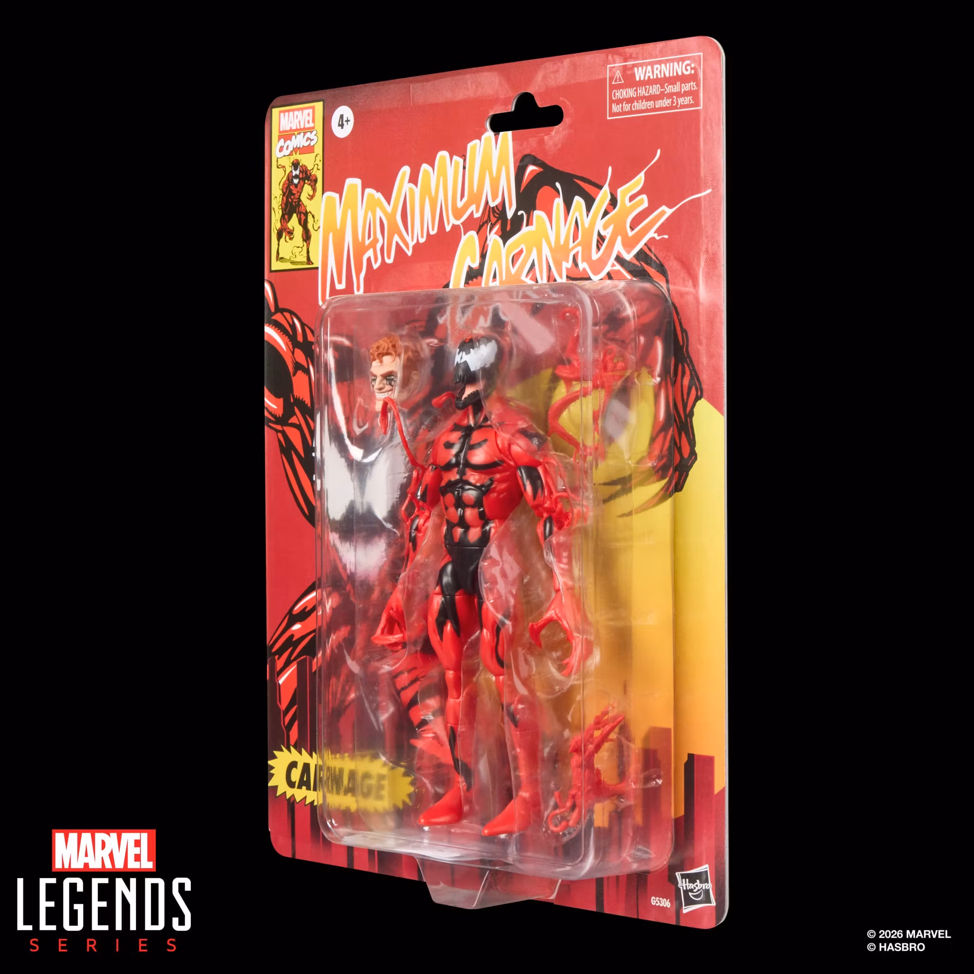 Spider-Man: The Animated Series Marvel Legends Retro Collection Carnage (Maximum Carnage Cardback) Action Figure
