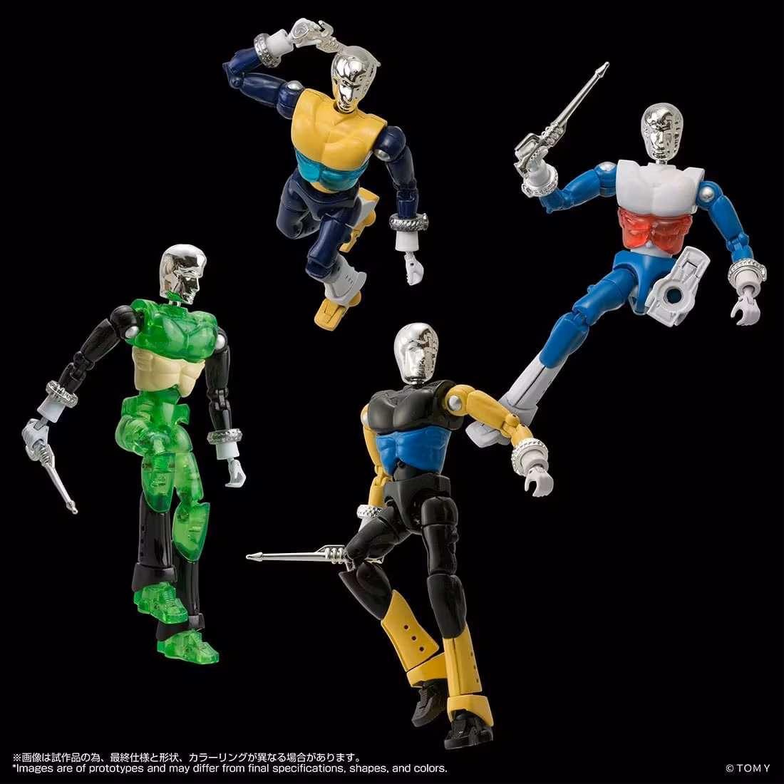 Microman T-Spark LegacySoul Spy Magician M14X 4-Figure Exclusive Set