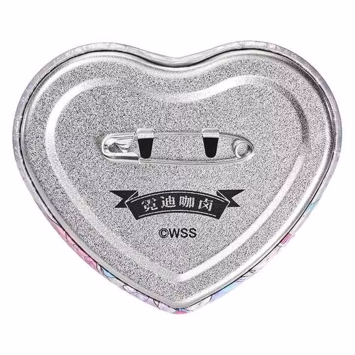 Needy Streamer Overload Needy Streamer Chinese Restaurant Series Heart-Shaped Pinback Button Ame