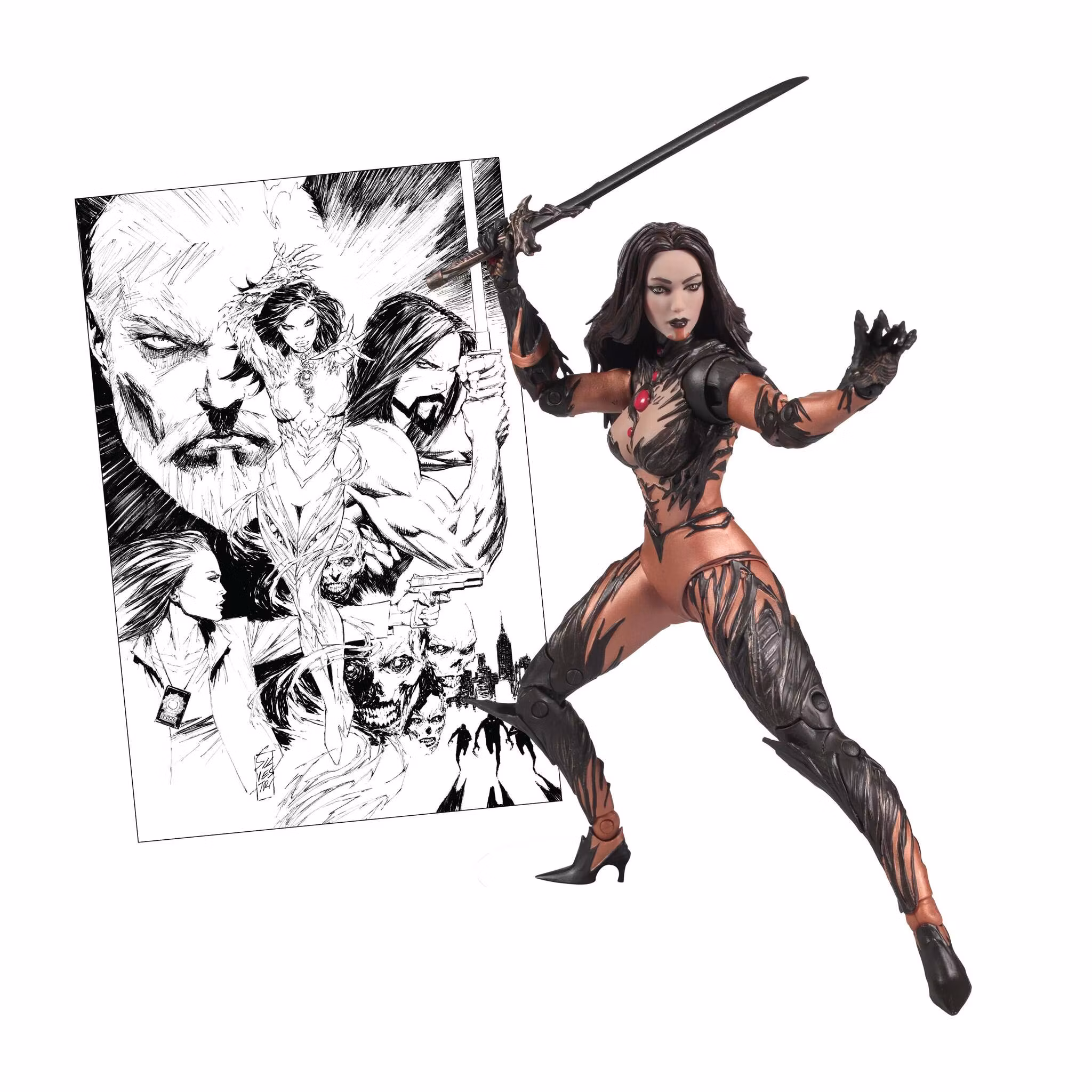 Witchblade McFarlane Elite Edition Sara Pezzini (Image Comics Founders Series) Deluxe Action Figure