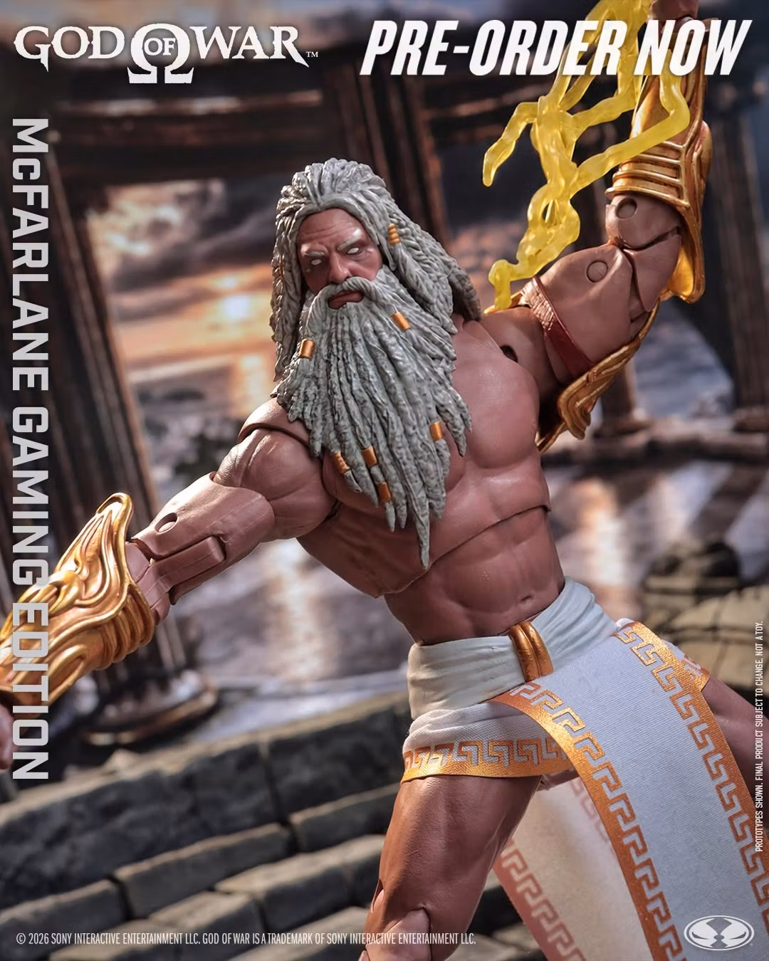 God of War McFarlane Gaming Edition Zeus Action Figure