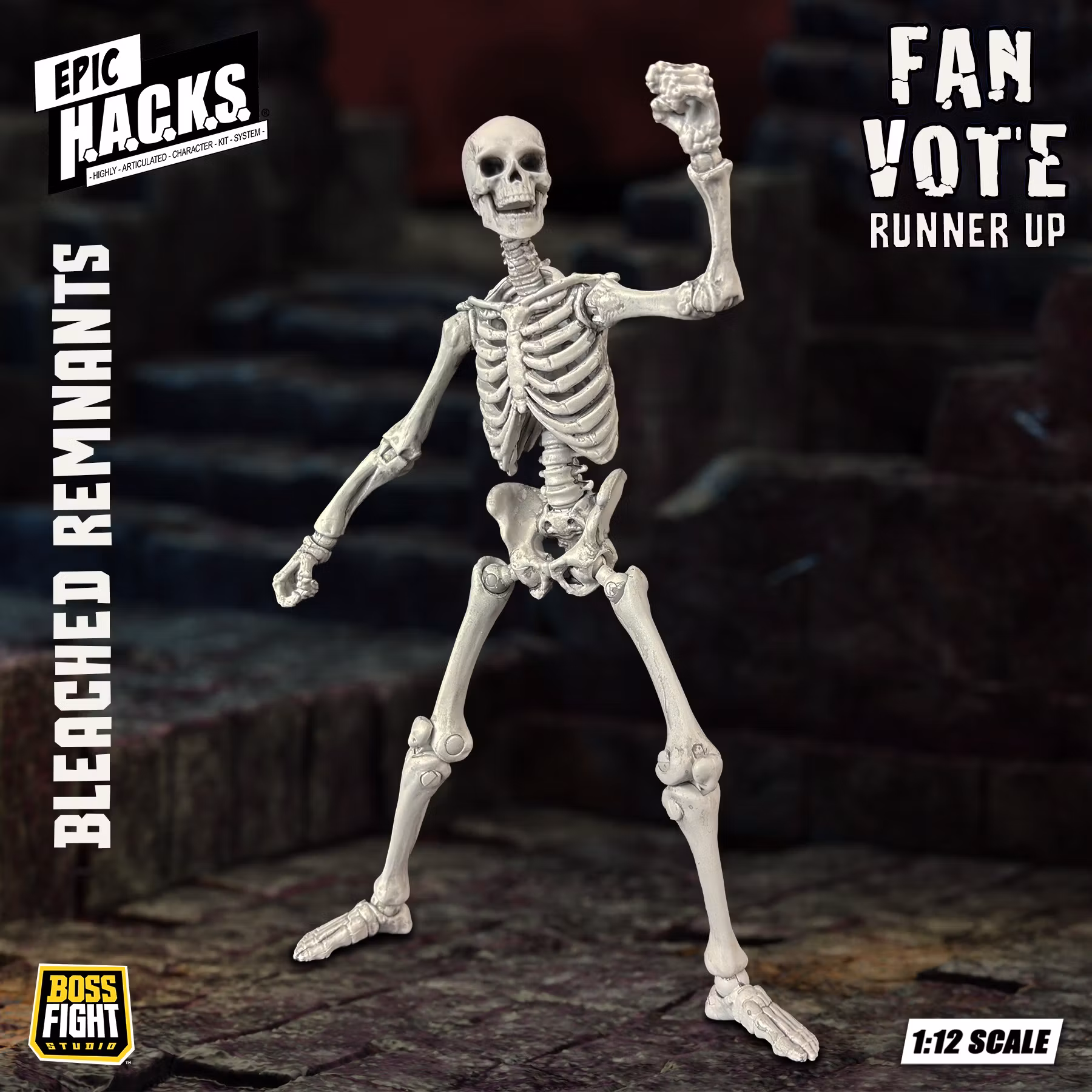 Epic H.A.C.K.S. Skeleton Blank (Bleached Remnants) 1/12 Scale Action Figure