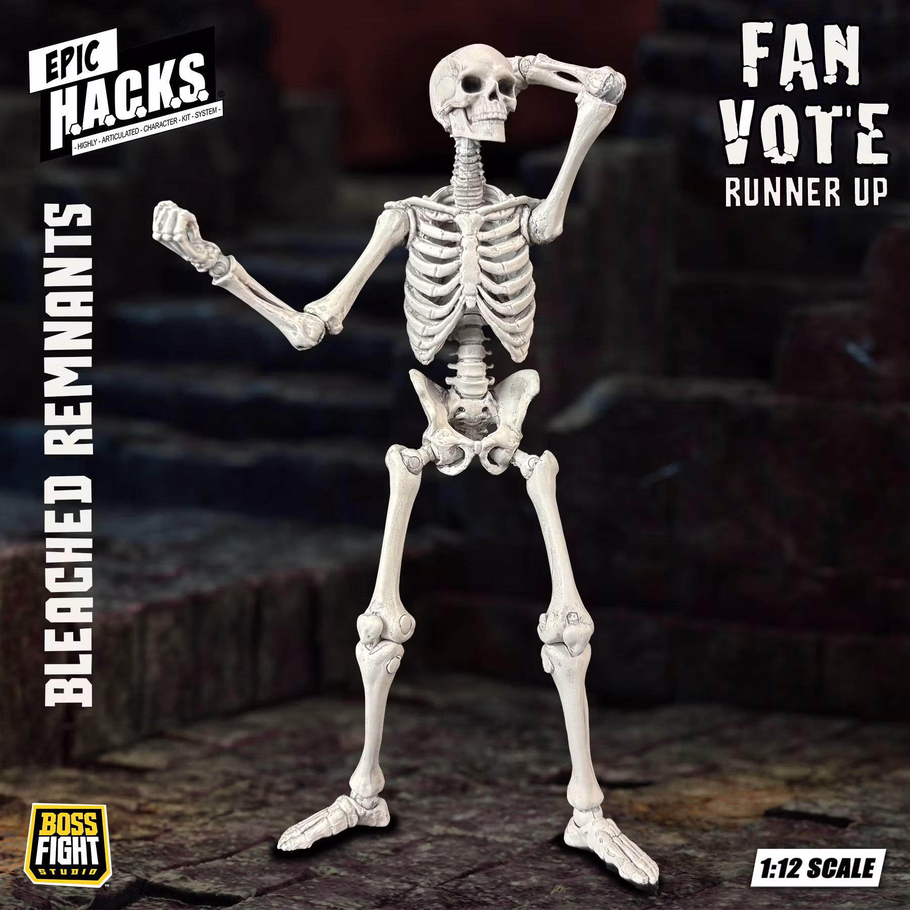 Epic H.A.C.K.S. Skeleton Blank (Bleached Remnants) 1/12 Scale Action Figure