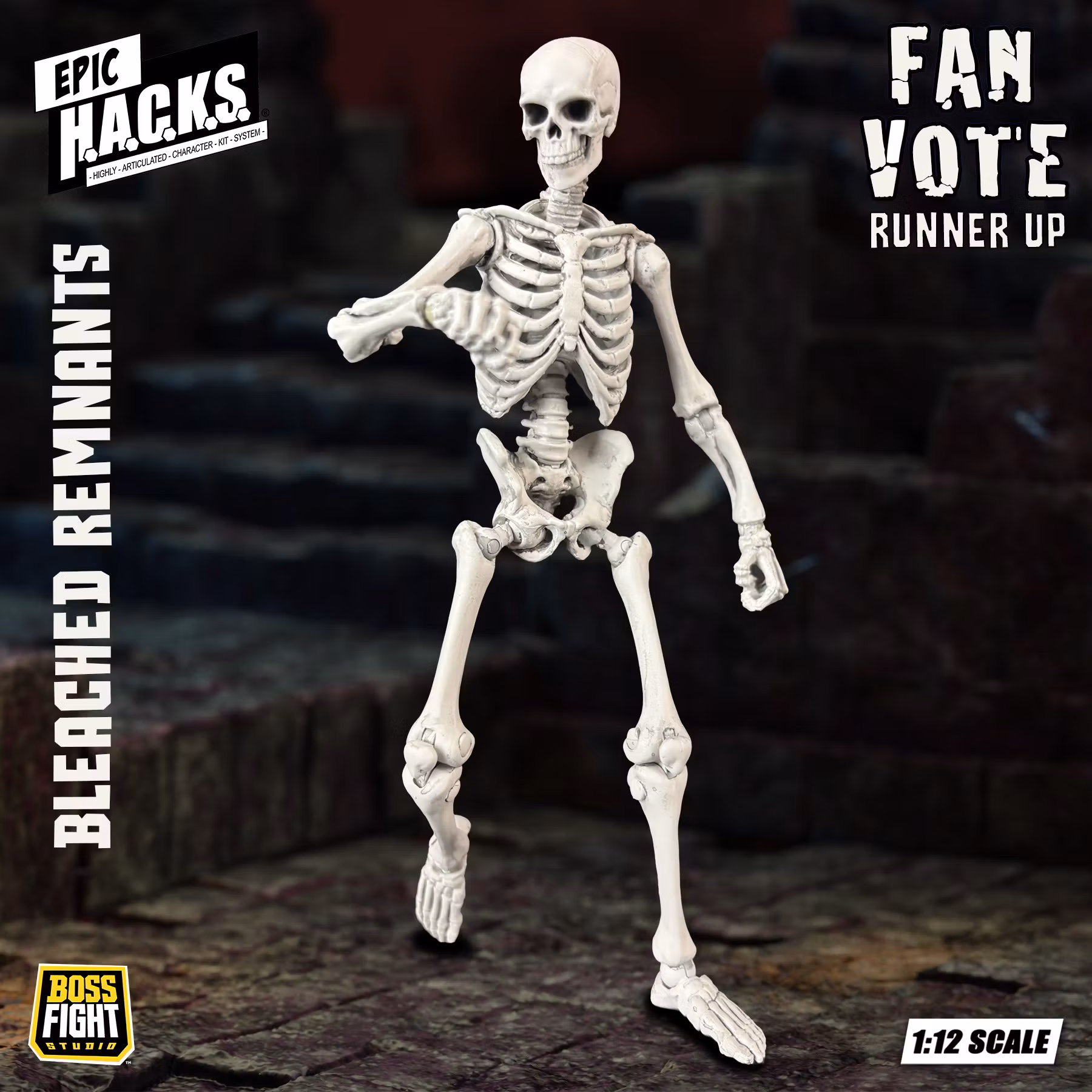 Epic H.A.C.K.S. Skeleton Blank (Bleached Remnants) 1/12 Scale Action Figure
