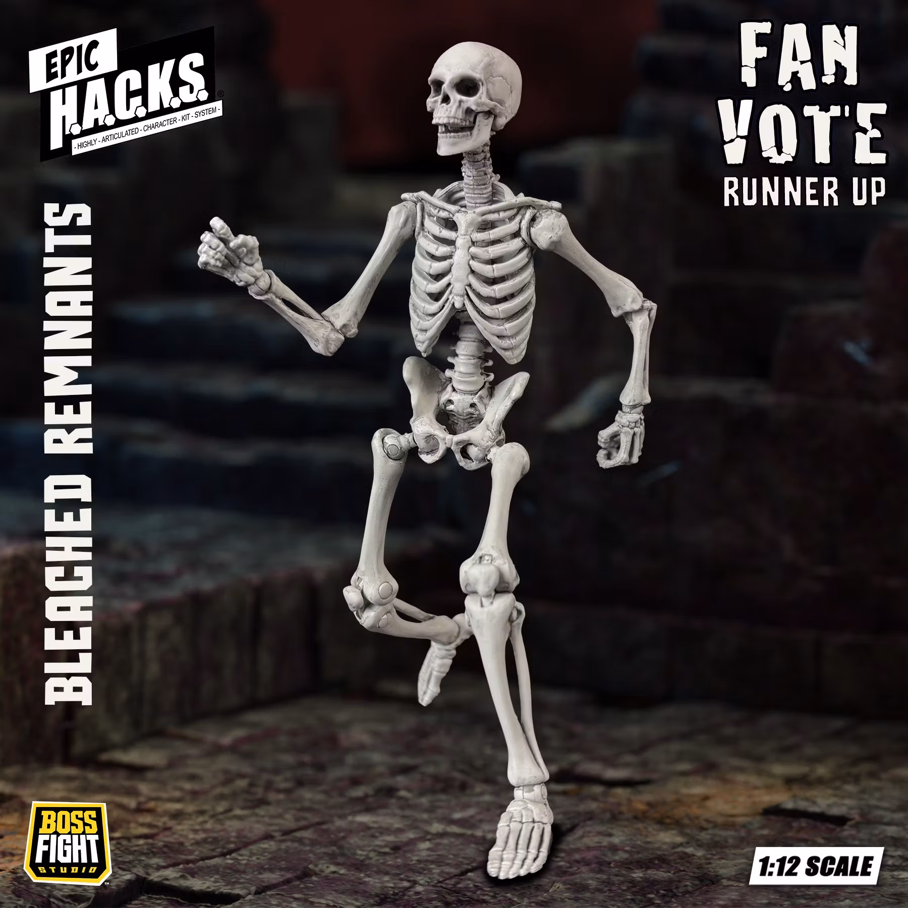 Epic H.A.C.K.S. Skeleton Blank (Bleached Remnants) 1/12 Scale Action Figure