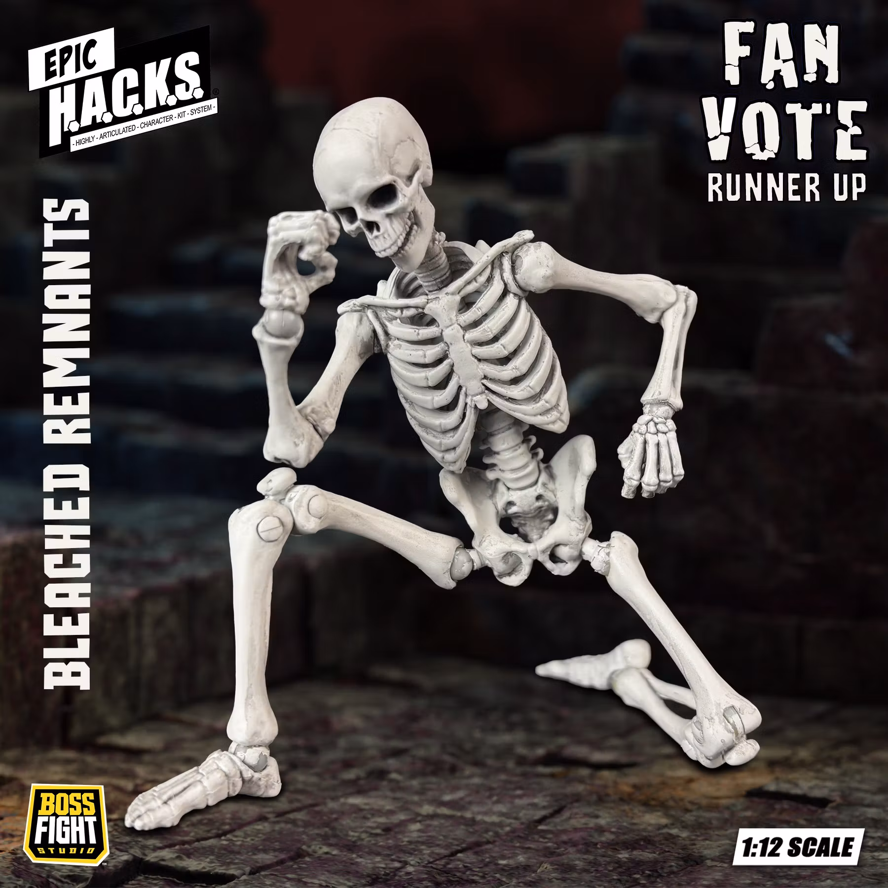 Epic H.A.C.K.S. Skeleton Blank (Bleached Remnants) 1/12 Scale Action Figure