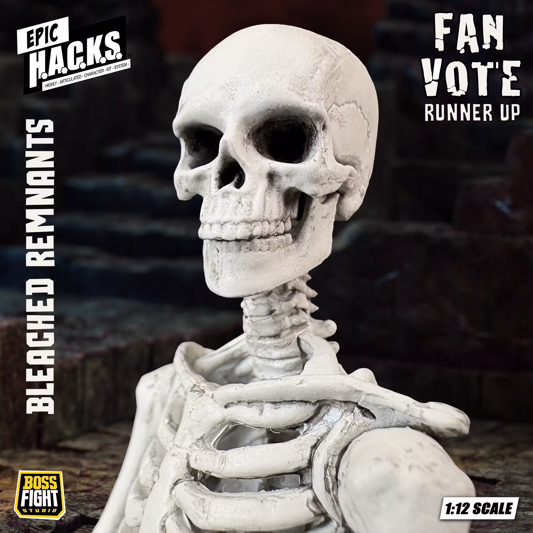 Epic H.A.C.K.S. Skeleton Blank (Bleached Remnants) 1/12 Scale Action Figure