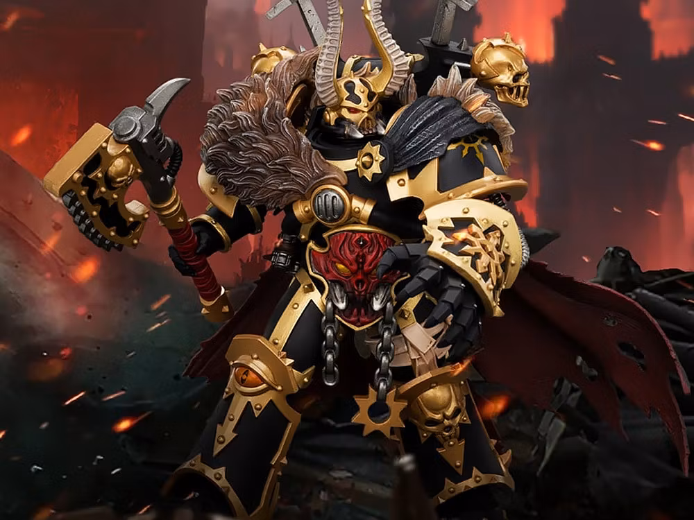 Warhammer 40,000 Black Legion Chaos Lord 1/18 Scale Action Figure