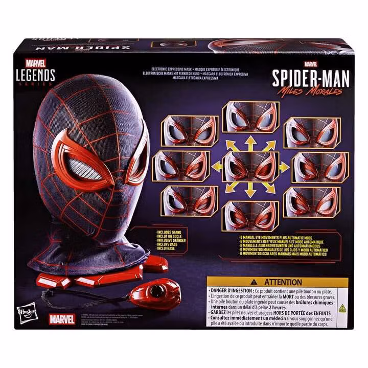 Spider-Man: Miles Morales Marvel Legends Electronic Expressive Mask