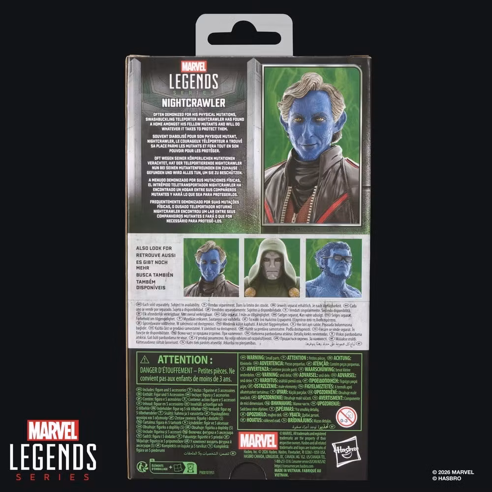 Avengers: Doomsday Marvel Legends Nightcrawler Action Figure