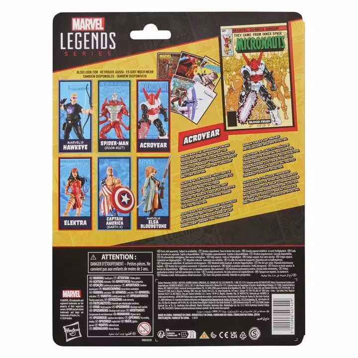 The Micronauts Marvel Legends Acroyear Action Figure