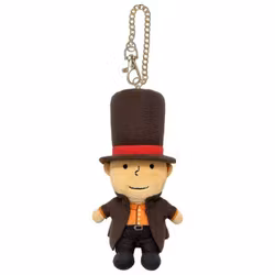 Professor Layton and the New World of Steam Plush Keychain Metal
