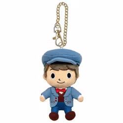 Professor Layton and the New World of Steam Plush Keychain Luke Metal