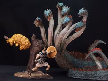 Jason and the Argonauts Ray Harryhausen Collection Hydra with Jason Warrior and Golden Fleece Statue