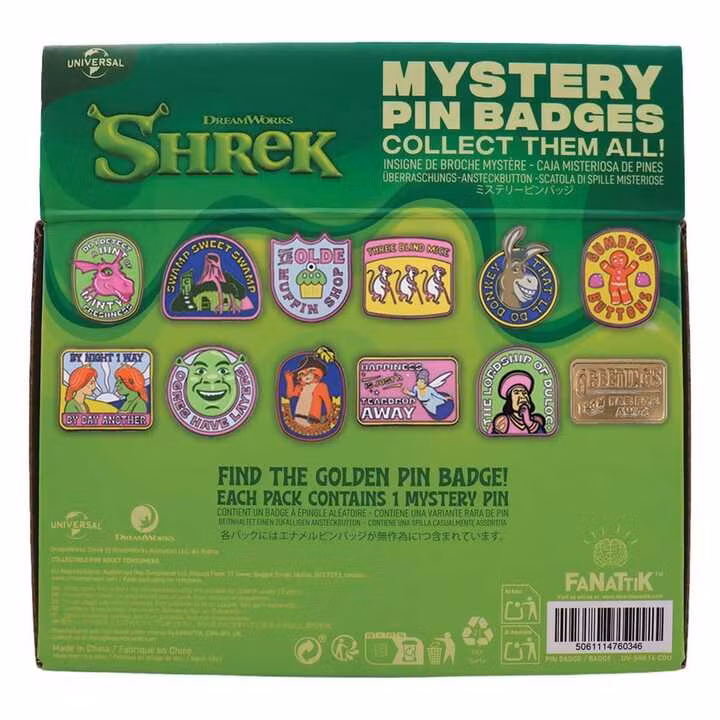 Shrek Mystery Pin Badges Blind Box (12)