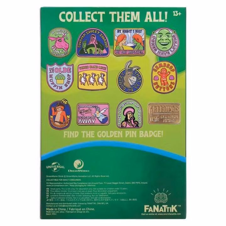 Shrek Mystery Pin Badges Blind Box (12)