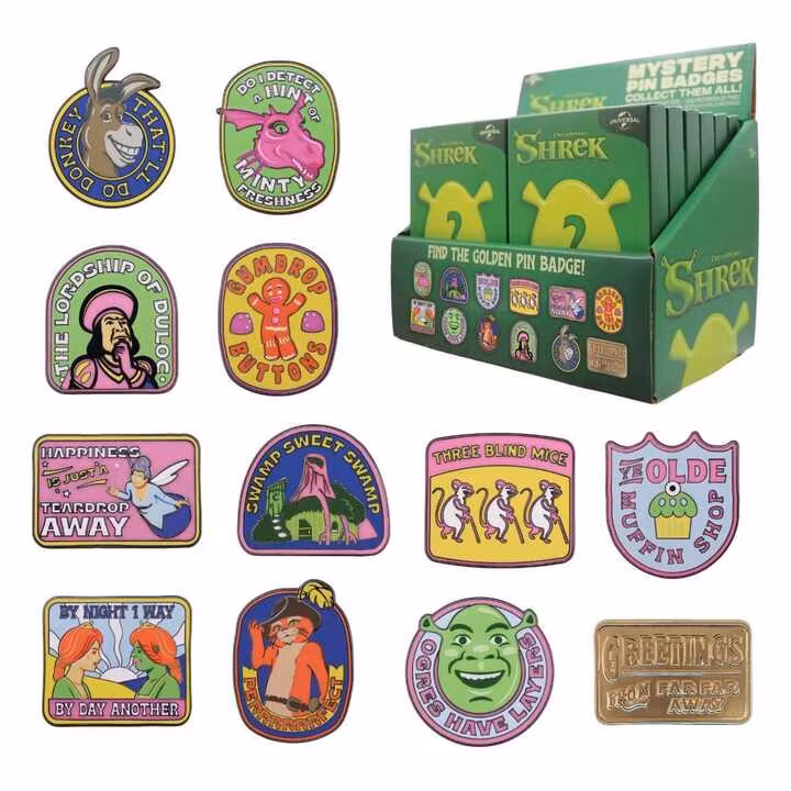 Shrek Mystery Pin Badges Blind Box (12)