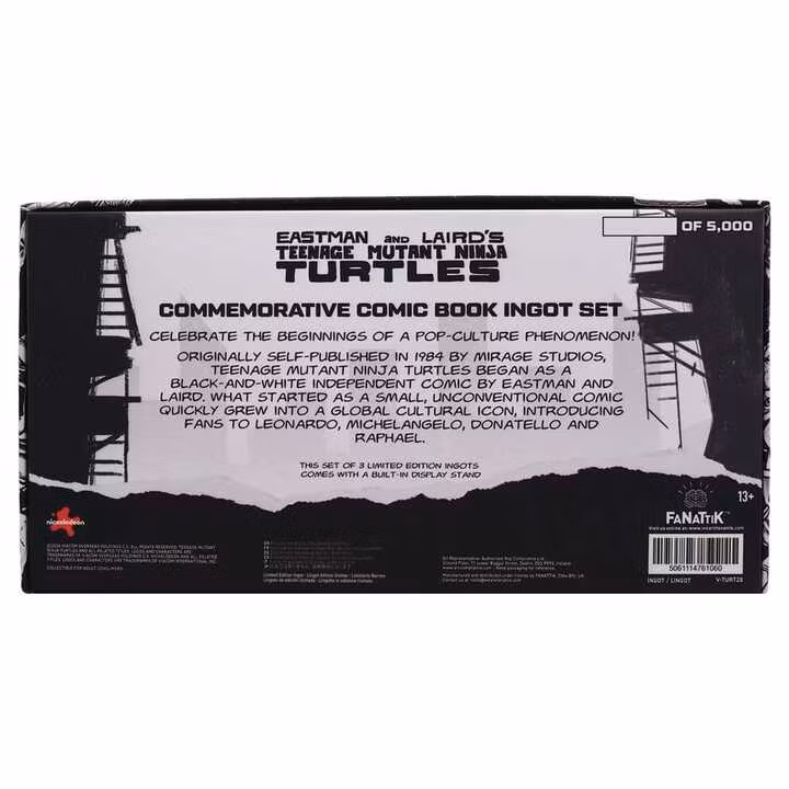 Teenage Mutant Ninja Turtles Ingot Set of Three Comic Book Cover Ingots Limited Edition