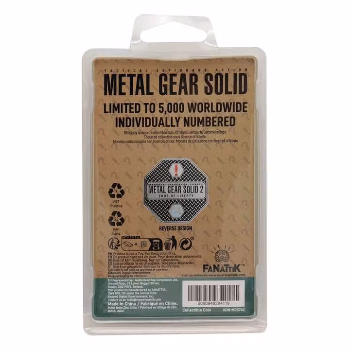 Metal Gear Solid 2 Collectable Coin Raiden Limited Edition