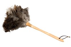 Dammvippa strutsfjäder naturskaft