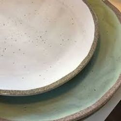 Assiett "Terra Bianco" i melamin