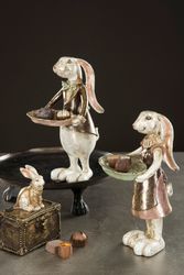 A lot decoration Skattkist m hare