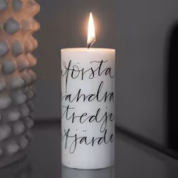 Adventsljus "Första..." Vio-ljus