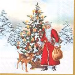 Servett Villeroy&Boch tomte med gran