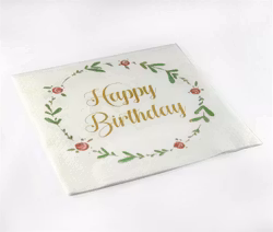 Happy Birthday servett