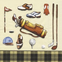 Ihr servett klassisk golf