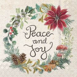 Ihr servett "Peace and joy"
