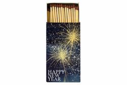 Ihr tändsticksask "Happy Silvester Blue"