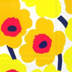 Ihr marimekko gul blomma