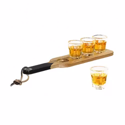 Gentlemens Hardware Shotglas med bricka