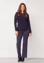 Isay Fifi blus svart rosett