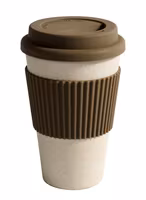 Ekologisk creamfärgad take away bambumugg från danska NORDAL