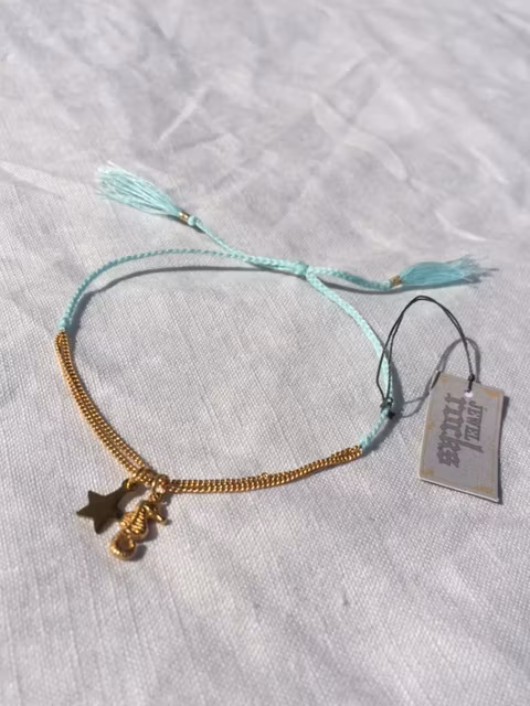 Armband (mintgrön med sjöhäst) från Jewel Rocks