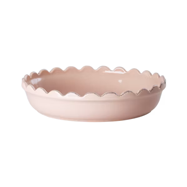 Pajform i stengods (pastellrosa 28 x 5 cm) - från RICE
