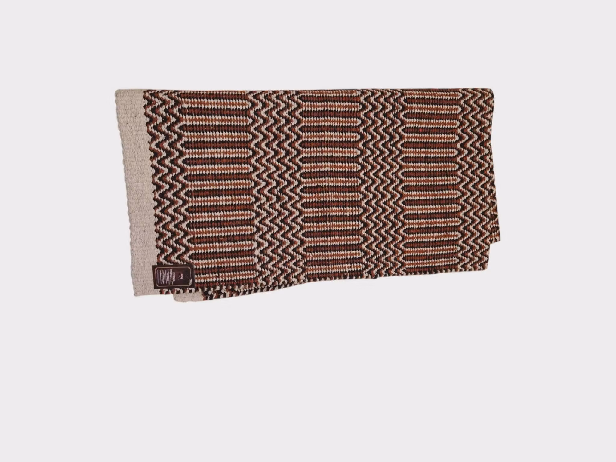 Kopia Double weave filt  "Cowboy " 32 x 64 tum blå, röd, beige