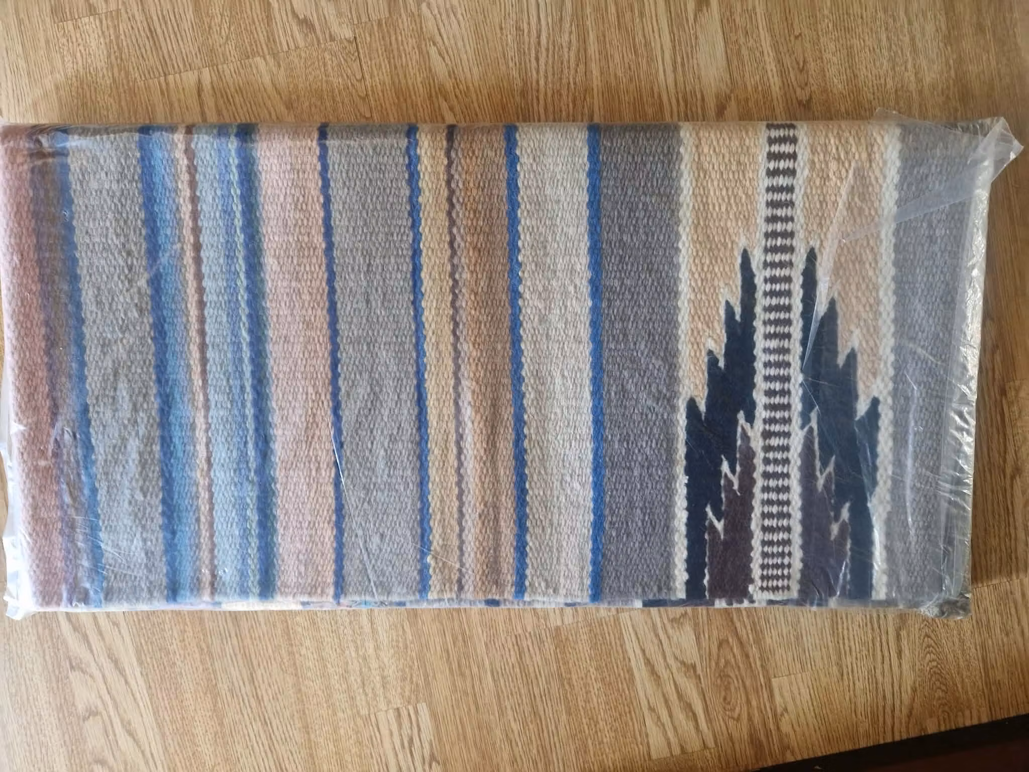 handvävd sadelfilt ull 32x 64 tum