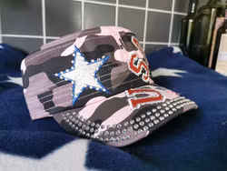 USA Star pink camo keps