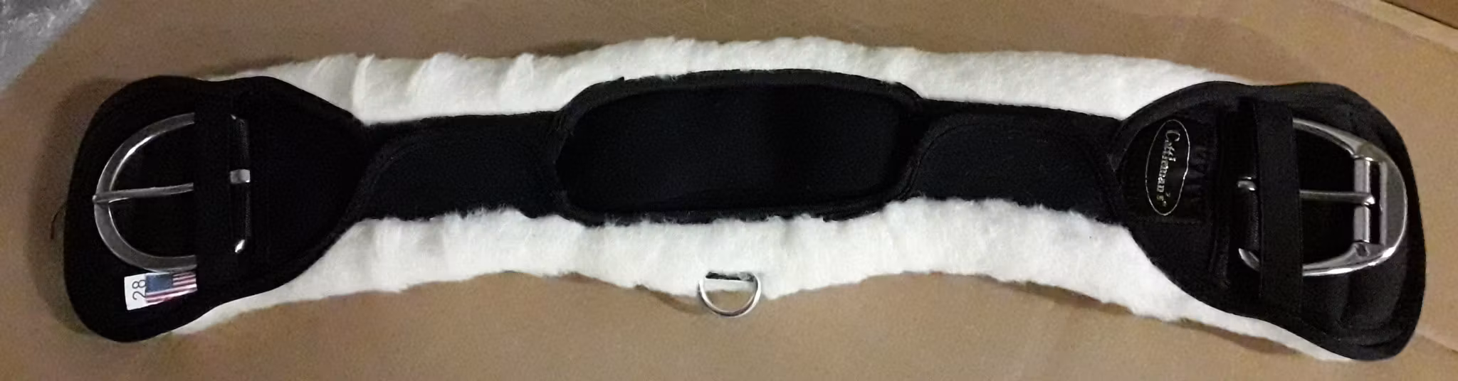 Ergonomisk sadelgjord lammull 32 tum