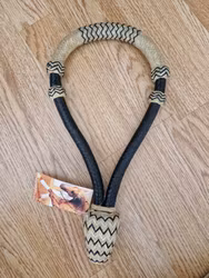 Bosal 5/8 med råhudsjäl SHORT svart/natur