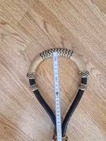 Bosal 5/8 med råhudsjäl SHORT svart/natur