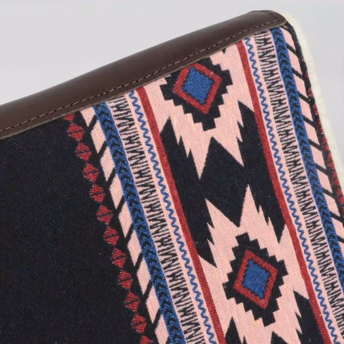 Filtpad anatomiskformad "Mohican I" svart/rosa  30 tum