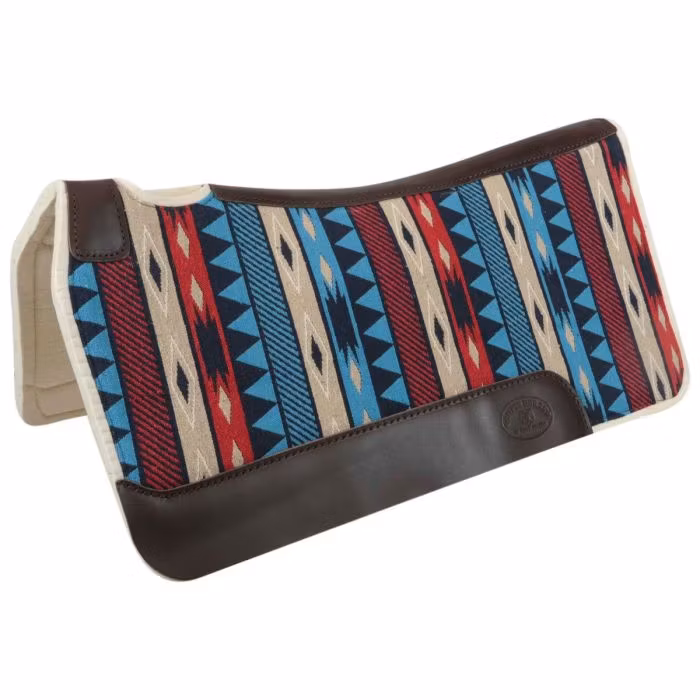 Filtpad anatomiskformad "Mohican II" röd/blå/beige  30 tum