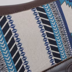 Filtpad anatomiskformad "Mohican  III" blå/beige 30 tum