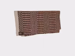 Double weave filt  "Cowboy " 32 x 64 tum orange, svart, beige