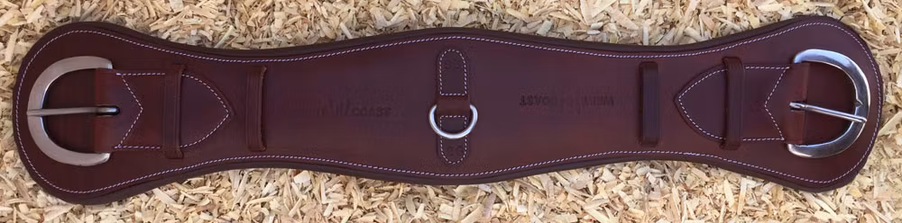 Ergonomisk sadelgjord  läder 32 tum
