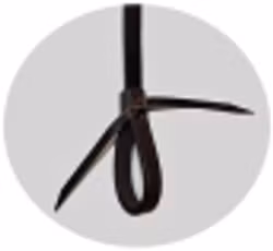 westerntyglar mörkbrun 5/8 tum